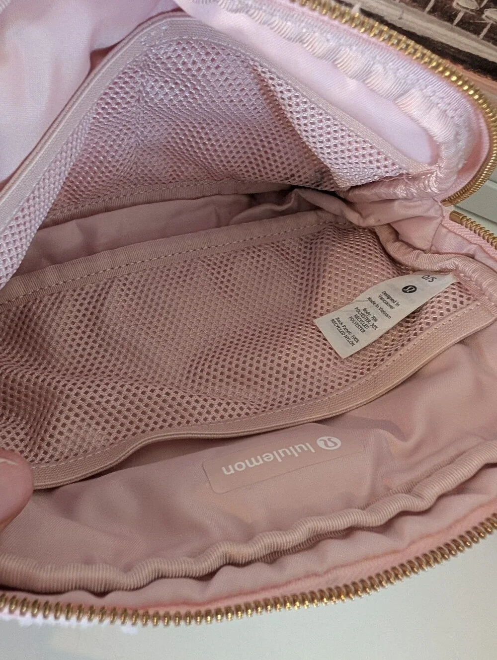 🩷EUC Lululemon Athletica Everywhere Fleece Adjustable Unisex Use Belt Bag, Pink